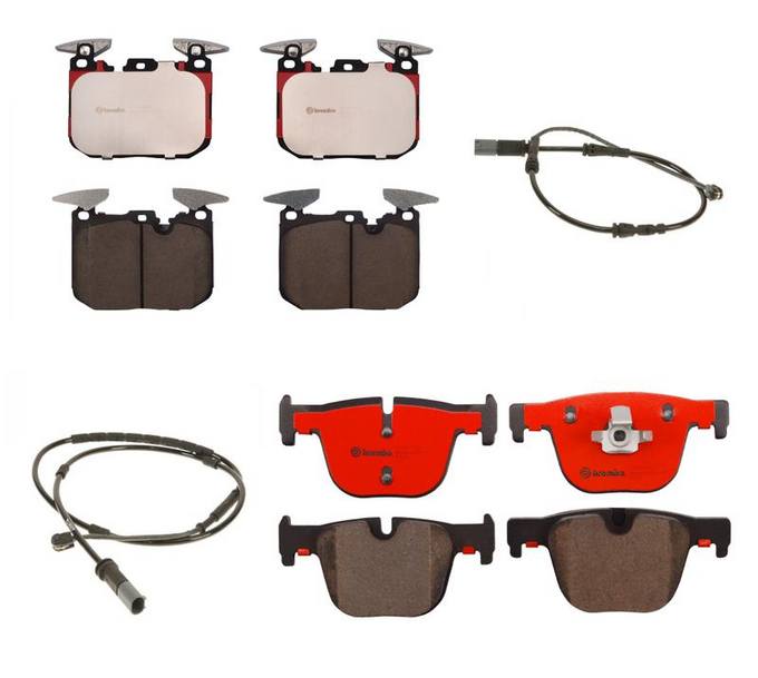 Brembo BMW Brakes Kit Pads Front and Rear (Ceramic) 34356792292